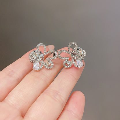 Fleur de diamant scintillant - Boucle de jean réglable - serrage de taille