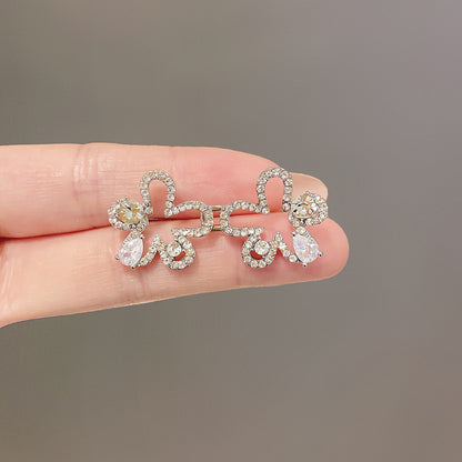Fleur de diamant scintillant - Boucle de jean réglable - serrage de taille