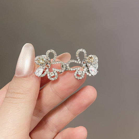 Fleur de diamant scintillant - Boucle de jean réglable - serrage de taille